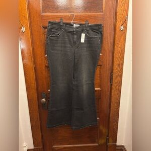 Lane Bryant Black Signature Flare Jeans Mid-Rise
